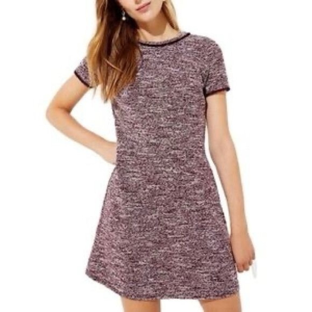 LOFT tweed - heathered Knit Mini Dress